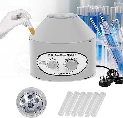 SYUFRE Centrifugeuse de Sang Électrique, Fonction de Minuterie de 0 À 60 Minutes Centrifugeuse À Plasma Centrifugeuse Lab Desktop Electric 4000Rpm Centrifugeuse Capacité 20 ML X 6
