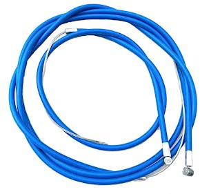 AARNAV Cables de freno delanteros traseros para bicicleta BMX MTB, exterior e interior, juego completo de cables de freno para bicicleta (juego completo de cables azul)
