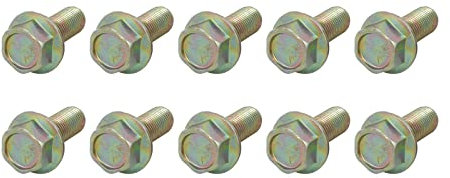 METALLIXITY Geflanscht Sechskant Kopf Bolzen (3/8-24 x 1) 20Stk Sechseck Gezackt Flansch Bolzen Karbonstahl Schraube - für Haus Bauwesen Hardware Verschlüsse
