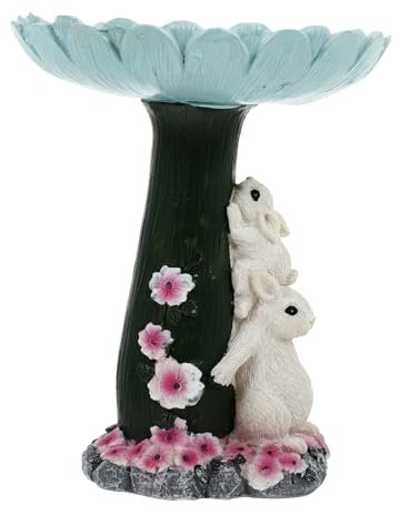 Toddmomy 1pièce Mangeoire à Oiseaux Résine Décoration De Jardin Multifonctionnelle pour Attirer Les Oiseaux Accessoire Extérieur pour Balcon Et Jardin Style Artistique Aléatoire