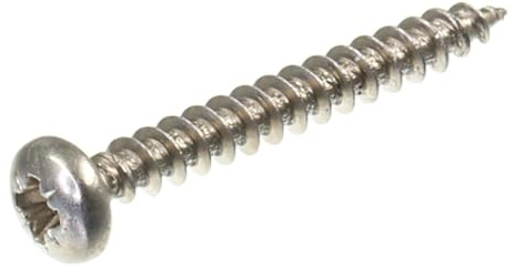SECCARO Tornillo de cabeza semicircular para aglomerado (3 x 25 mm, acero inoxidable, V2A, VA A2, rosca completa, Phillips, PZ, 250 unidades)