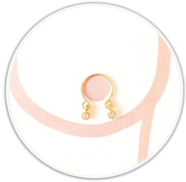 MoonliDesigns Brustwarzenpiercing Fake-Nippelpiercing-Schmuck Clip-On-Ringe Nippel-Schilde Non-Piercing-Erotik-Schmuck oben ohne Bikini