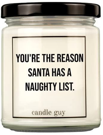 candle guy Duftkerze im Glas [Brennzeit 70h] - Duft-Kerze handgemacht mit Spruch | Freches Geschenk für Frauen, Freundin, Geburtstag | 100% Sojawachs, schöne natürliche Düfte mit ätherischem Öl