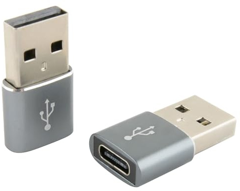 SeKi Lot de 2 Adaptateurs USB C, Adaptateur USB-C Femelle vers USB A mâle, pour iPhone 12, 13, 14, 15 Pro Max, iPad 10, 11, Mini Air 5, Apple Watch 7, 8, 9, Galaxy S21, S22, S23, S24, A54 Plus