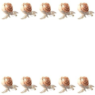 Wisafory Braut Handgelenk Blume Hochzeit Korsage Braut Corsage Rose Boutonniere Rose Handgelenk Hochzeit Braut Handgelenk Blume für Hochzeiten Bankette Frauen und Mädchen Champagner 10 Stück