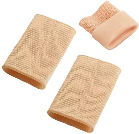 1 Pair Ankle Sleeve Figure Skating Socks Ice Skate Guards Foot Protector Brace Cushioning Gel Pads for Hockey Hiking Boots