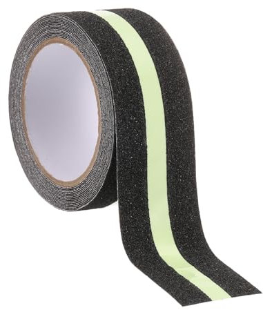 QUARKZMAN Cinta de tracción antideslizante 2 x 16.4 pies Cinta de agarre antideslizante resistente al agua de alta fricción Resistente a la intemperie Cinta antideslizante, verde negro