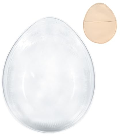 ONEFENG Silikon Brust Formt,Waterdrop Brustform Konkave Prothesen Silikonbrüste BH Pad Enhancer Einsatz für Mastektomie Schwimmen Crossdresser(1 Stück,Clear)