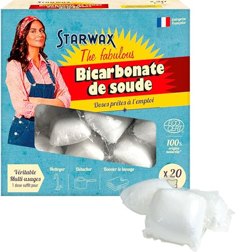 STARWAX FABULOUS Haushaltsnatron Einzeldosen 20 Dosen | 1 Dosis = 1 Waschgang, hochwirksam gegen Schmutz & Flecken, gebrauchsfertig