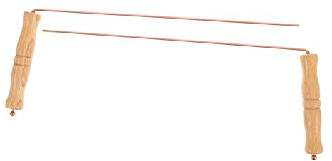 CLISPEED Tiges De Détection en Cuivre Pur pour Divination Et Chasse Aux Fantômes Lot De 2 Set De Légères Et Précises Outils De Recherche Efficaces pour Localisation D'objets