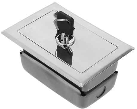 Mipcase Caja De Interruptores Para Puerta Enrollable Eléctrica, Cerradura De Seguridad Con 2 Llaves, Caja De Control De Bloqueo Para Persianas, Instalación Empotrada, Uso Puertas Correderas – 1 Unidad