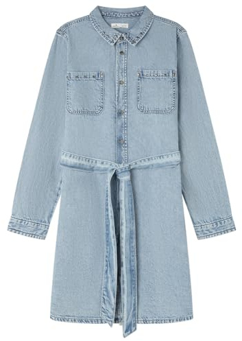 SPRINGFIELD Midi Denim Shirt Dress with Studs Vestido De Mezclilla Mujer