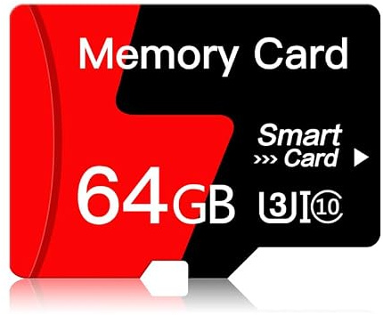 64GB Micro SD Card Memory Card With Adapter High Speed Class 10 For Smartphone,Camera,Security Cams,Tablet and Drone