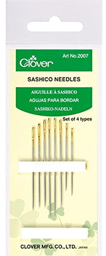 Clover Needles Sashico Nadeln, Metal, Silber, Eine Grösse, 8