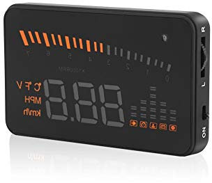 Keenso Auto Head Up Display, Auto Truck 3 Zoll HD Bildschirm Display Plug and play Head Up Display für OBDII oder EUOBD Auto Fahrzeuginterne Monitore