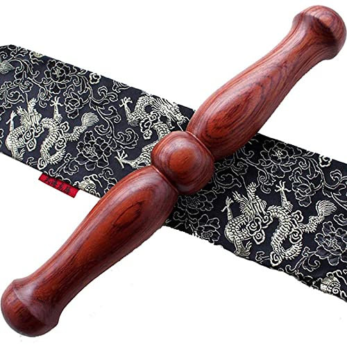 Tai Chi Lineal Stick,Traditionelle Chinesische Tai Chi Ruler,Shaolin Wushu Qigong Tai Chi Kungfu Taiji Stock,Handgelenk Krafttraining Handtrainer,FüR Kampfkunst Qigong Klasse(Size:33 * 4CM)
