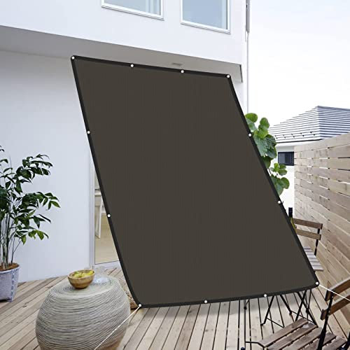Tenda da Sole per Esterno 4 x 4 m Protezione UV 95% Protezione Solare Schermante Ombreggiante con Kit di Fissaggio Occhielli per Esterno,Giardino e Terrazza Piscina, Grigio Scuro