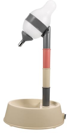 POPETPOP Distributeur Deau Réglable pour Chat Et Chien Distributeur Deau sur Pied pour Animaux De Compagnie Gamelle pour Gagner du Temps