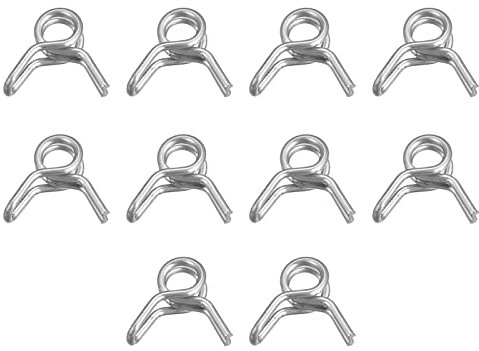 Collier de serrage for tuyau, collier de serrage à barre, collier de serrage à ressort à double fil, 20 pièces en acier inoxydable 304 de 4 mm de diamètre intérieur for tuyau de 4,5 à 4,8 mm de diamèt