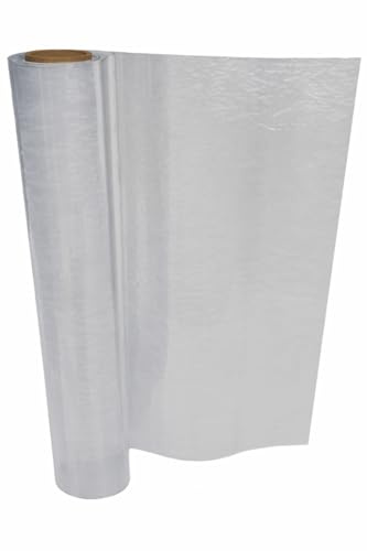 doitBau Baufolie Typ 200 transparent – Abdeckfolie aus LDPE 4 × 25 m (100 m²) – reißfeste Schutzfolie für Baustelle, Malerarbeiten und Renovierung