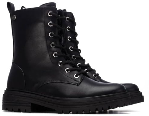 XTI - Botín Mujer Negro - Calzado Cómodo y Versátil - Moda casual - Modelo 13046401 (Talla 38)