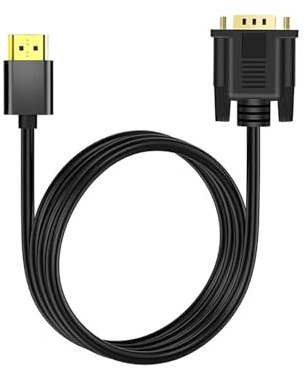 LOKLNEYK Cable HDMI A VGA 1080p60Hz – Adaptador Digital-analógico Macho A Macho, Compatible con Ordenador/portátil/proyector(3m)