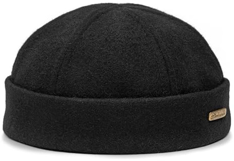 Sterkowski Docker Beanie Cap | 100% Wolle Dockermütze für Herren und Damen | Warm Traditioneller Seemannsmütze