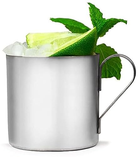 bar@drinkstuff Moscow Mule Becher aus Edelstahl, 350 ml, 12 Stück
