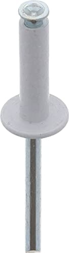 Restagraf - Rivets Épanouis Blancs pour Plaques d'Immatriculation - Diamètre 4,8 mm - Fixation Durable sur Carrosserie ou Support Plastique - Réf. 4922 - Boîte de 250