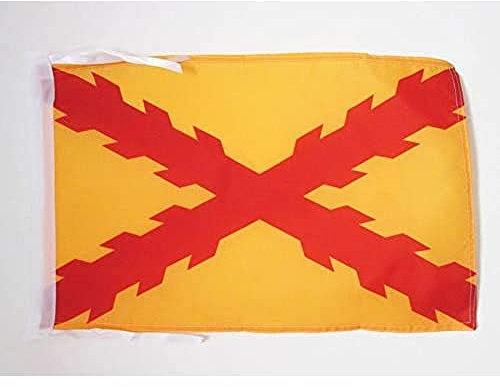 AZ FLAG Drapeau Espagne Tercios Morados Viejos 45x30 cm Cordelettes | Usage intérieur et extérieur Drapeau décoratif espagnol España Tercios Morados Viejos coutures doubles et bords renforcés