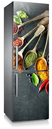 Vinile per frigorifero | Stickers Fridge | Adesivo Frigo | Spezie (185x70)