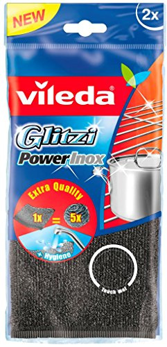 Vileda - Glitzi Power Inox - Esponja de cocina - [pack de 5]