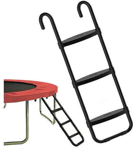 Eurmax USA Trampoline Ladder, Upgraded Non-Slip Wide Steps, Heavy Duty Steel