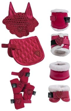 HKM Cuddle Pony Reitset Rot Einheitsgröße