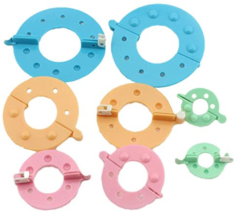 Facynde Maker für Garn - 4-teiliges -Strick- und Häkelwerkzeug-Set, Nadel-Handwerks-Wollwickler | Multifunktionales Pompon-Maker-Set für Mützen, Schals, Kissen und ehr