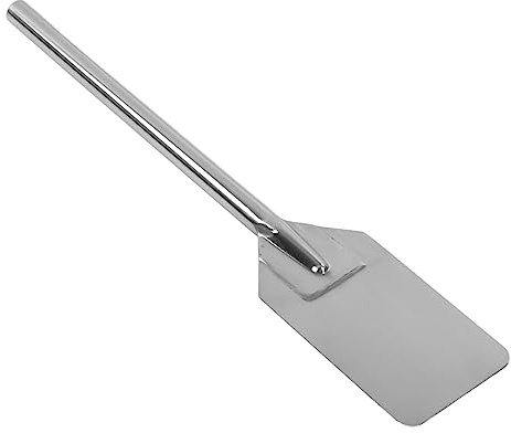 Espátula de Cocina 61cm, Largo Acero Inoxidable | Llega al fondo de ollas profundas sin mancharte, mezcla masas y bate con una sola herramienta, ergonómico anti-fatiga, para c