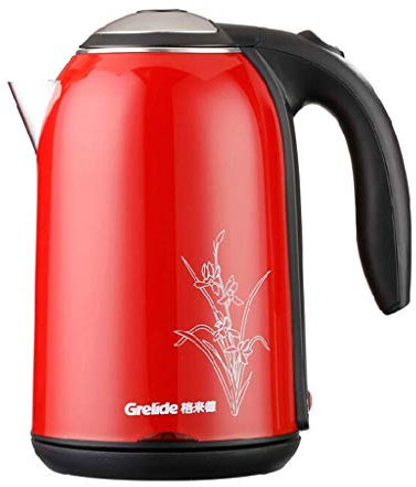 Isolamento Bollitore Elettrico Rosso Doppio Antiscottatura Acciaio Inox 304 1.7L Present