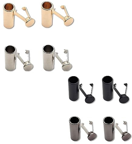 Set med 8 färger skosnören i aluminium med snörning och snören, ände. Metall Aglet, ersättningsspetsar, metallsnörändar för gör-det-själv-reparationer och design