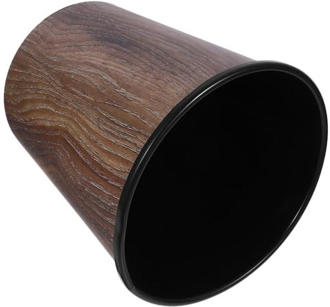NUOBESTY 1pieza Cubo De Basura De Imitación Madera Papelera Sin Tapa Para Cocina y Baño Diseño Elegante y Funcional