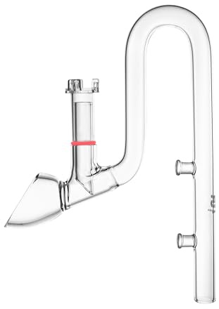 FJARDE Aquarium Glass Lily Pipe for Fish Tank Canister Filter,Unique Outflow Surface Skimmer,Ideal for Shallow Fish Tank,1/2''(12/16mm) Tubing,C-Type Outflow 13mm/Mini,Item No.1322C.