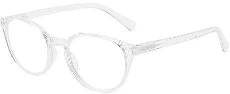 OKH Filtro Luce Blu Occhiali da Uomo e Donna Unisex Retro Occhiali Anti Luce Blu per PC, Tablet, Gaming e TV (Trasparente Rotondi)