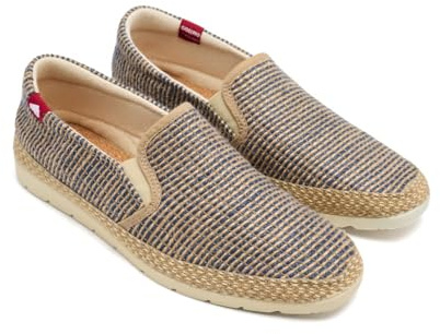 GIOSEPPO Stratton randig espadriller, Marinblå, 44 EU