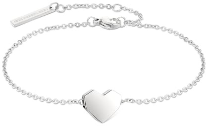 LIEBESKIND BERLIN Herz-Armband für Damen – Edelstahl-Armschmuck mit liebevollem Herzanhänger – In verschiedenen Farben und Ausführungen – Romantische Geschenkidee