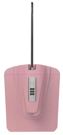 Caja fuerte portátil para viajes, caja de seguridad combinada, resistente al agua, antirrobo, con cable de metal extraíble, ideal para hoteles, deportes al aire libre, senderismo, playa