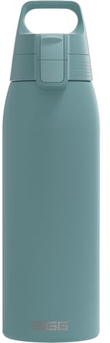 SIGG - Stainless Steel Drinking Bottle - Shield ONE Morning Blue - Suitable for Carbonated Drinks - Leak-Proof - Feather-Light - BPA-Free - Outdoor & Fitness - 34 Oz