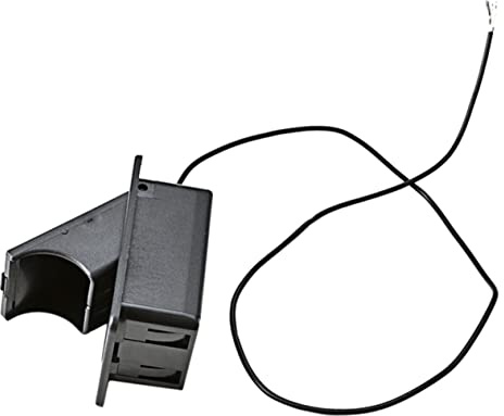 Artibetter Caja de Batería para Pastillas de Guitarra Activo de Color Negro Dos Cables para Uso Conciertos y Ensayos