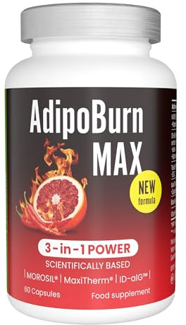 Morosil 400 mg, Alga bruna, Vitamina C, Iodio, Tè verde, Pepe di cayenna, Vitamina B6 - Slimmium AdipoBurn MAX, 60 capsule di Sensilab