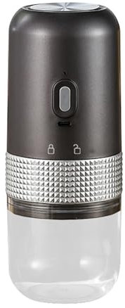 BODOBTF Portable Electric Coffee Grinder TYPE C USB Charge Ceramic Grinding Core Home Coffee Beans Pulverizer Grinder(Black)