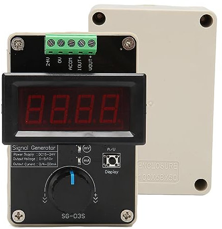 Générateur de Signaux, Générateur de Fréquence de Tension de Courant Réglable 4-20 MA, CC 0 à 10 V 0 ou 4 à 20 MA Simulateur Analogique de Tension de Courant pour le Réglage de