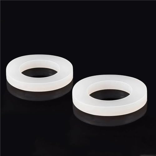 Silikonkautschukplatte, 10 Stück Silikondichtungs-Flachscheiben, Silikon-Flachdichtungen, O-Ringe, Sanitärhahn-Unterlegscheibe, Dicke 2/3 mm (56 x 42 x 3 mm)(56x42x3mm)
